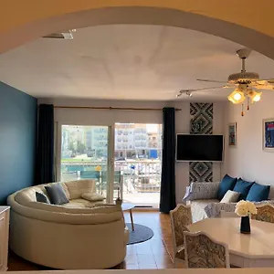  Appartement 80 M2,port Rhodes D-2 Chambres, Terrasse Panoramique, Vue Sur Le Canal Principal D’empuriabrava